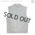 Men’s Motorcycle Club Vest with Black Liner