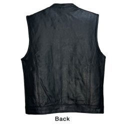 画像2: Men’s Motorcycle Club Vest with Black Liner