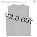 Men’s SOA Style Motorcycle Club Vest Conceal Gun Pockets Heavy Duty Premium Leather