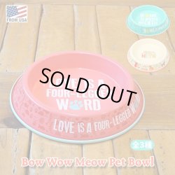 画像1: Bow Wow Meow Pet Bowl【全3種】