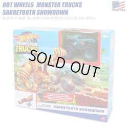 画像1: Mattel Hot Wheels Monster Trucks Sabretooth Showdown Playset