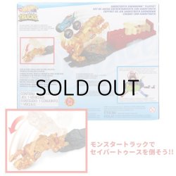 画像2: Mattel Hot Wheels Monster Trucks Sabretooth Showdown Playset