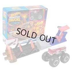 画像4: Mattel Hot Wheels Monster Trucks Fire Through Playset