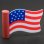 画像1: American Wavy Waving Flag Antenna Ball (1)