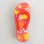 画像1: Orange Hibiscus Flip Flop Antenna Ball (1)