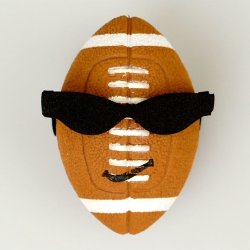 画像1: Football with Glasses Antenna Ball