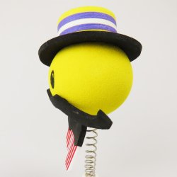 画像2: Happy Harmony Black Hat Antenna Ball