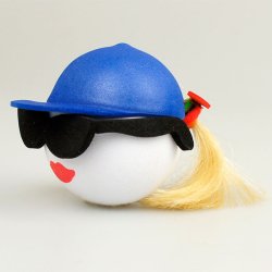 画像2: Ponytail Blue Cap (Blonde) Antenna Ball