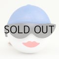Ponytail Blue Cap (Brunette) Antenna Ball