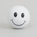 Happy Face Antenna Ball (White)