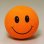 画像1: Happy Face Big Hole Antenna Ball (Orange) (1)