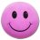 画像1: Happy Face Big Hole Antenna Ball (Pink) (1)