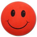 Happy Face Antenna Ball (Red)