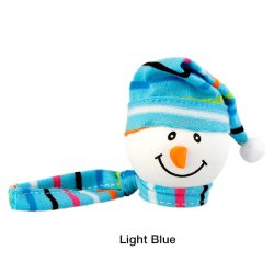画像1: Snowman with Winter hat Antenna Ball (LightBlue)