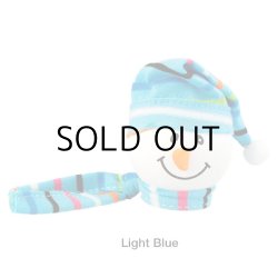 画像1: Snowman with Winter hat Antenna Ball (LightBlue)