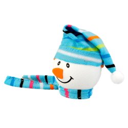 画像2: Snowman with Winter hat Antenna Ball (LightBlue)