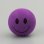 画像1: Happy Face Big Hole Antenna Ball (Purple) (1)