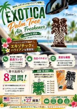 画像4: 【Exotica Palm Tree Air Fresheners】ディスプレイ付き96枚セット