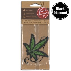 画像1: Fresh Fresheners Marijuana Leaf ( Black Diamond )【メール便OK】