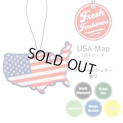 画像1: Fresh Fresheners （USA Map）【全5種】【メール便OK】
