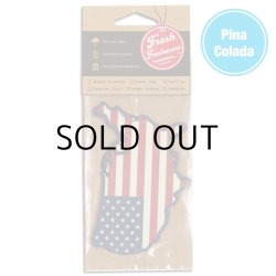 画像1: Fresh Fresheners USA Map ( Pina Colada )【メール便OK】