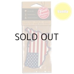 画像1: Fresh Fresheners USA Map ( Vanill )【メール便OK】