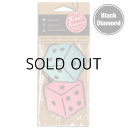 画像1: Fresh Fresheners Fuzzy Dice ( Black Diamond )【メール便OK】