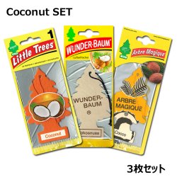 画像1: 3 Trees Air Freshener（Coconut Set）【メール便OK】