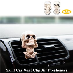 画像1: Skull Car Vent Clip Air Fresheners【全3種】