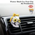 Flower Skull Car Vent Clip Air Fresheners【全2種】