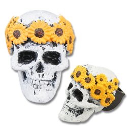 画像1: Flower Skull Car Vent Clip Air Fresheners ( Orange )