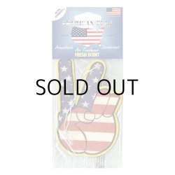 画像1: Flags Air Fresheners ( Usa Flag PeaceSign )【メール便OK】