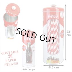 画像2: Coca-Cola Tin Bottle Straw Holder