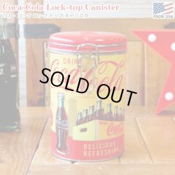 画像1: Coca-Cola Lock-top Canister