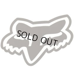 画像1: FOX RACING　Fox Head Sticker4"（Black）　【メール便OK】