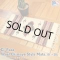 El-Paso SADDLEBLANKET Handwoven Wool Chimayo Style Mats 10"×20" (A)