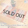 El-Paso SADDLEBLANKET Handwoven Wool Chimayo Style Mats 10"×20" (B)