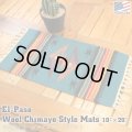 El-Paso SADDLEBLANKET Handwoven Wool Chimayo Style Mats 10"×20" (C)