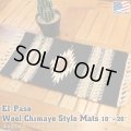 El-Paso SADDLEBLANKET Handwoven Wool Chimayo Style Mats 10"×20" (D)