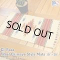 El-Paso SADDLEBLANKET Handwoven Wool Chimayo Style Mats 10"×20" (F)