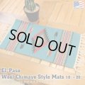 El-Paso SADDLEBLANKET Handwoven Wool Chimayo Style Mats 10"×20" (G)