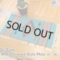 El-Paso SADDLEBLANKET Handwoven Wool Chimayo Style Mats 10"×20" (G)