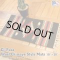 El-Paso SADDLEBLANKET Handwoven Wool Chimayo Style Mats 10"×20" (I)