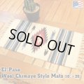 El-Paso SADDLEBLANKET Handwoven Wool Chimayo Style Mats 10"×20" (J)