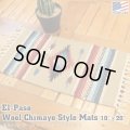 El-Paso SADDLEBLANKET Handwoven Wool Chimayo Style Mats 10"×20" (K)