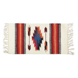 画像3: El-Paso SADDLEBLANKET Handwoven Wool Chimayo Style Mats 10"×20" (L)