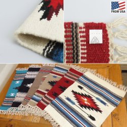 画像4: El-Paso SADDLEBLANKET Handwoven Wool Chimayo Style Mats (I)