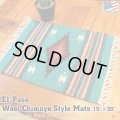 El-Paso SADDLEBLANKET Handwoven Wool Chimayo Style Mats (B)