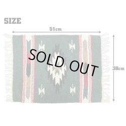 画像2: El-Paso SADDLEBLANKET Handwoven Wool Chimayo Style Mats (E)