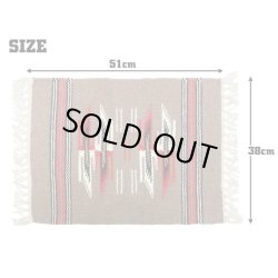 画像2: El-Paso SADDLEBLANKET Handwoven Wool Chimayo Style Mats (F)